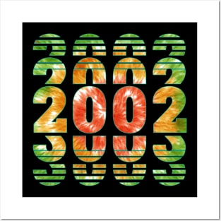 Tie Dye 2002 Birthday Posters and Art